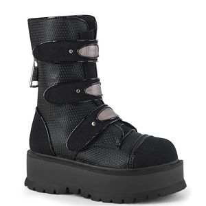 DEMONIA PLATFORM BOOTS (Slacker-101) size 12 womens